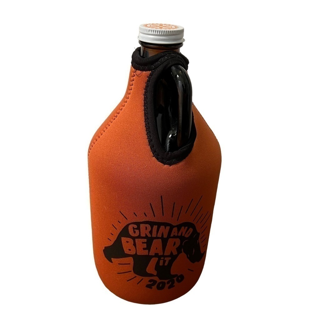 Virginia Zoo Growlfest Growler & Growler Koozie Cover Grin & Bear It 2020